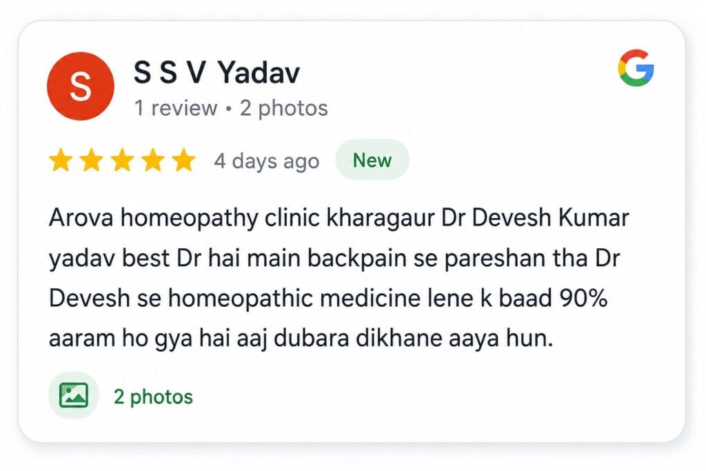 google review 3 arova homeopathy clinic
