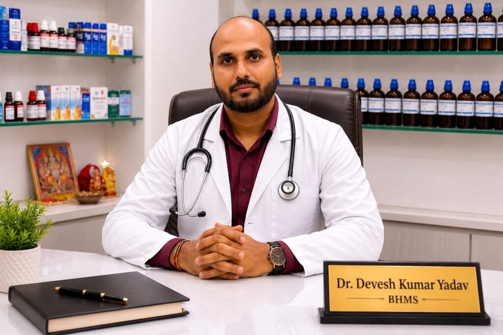 About Us Dr. Devesh Kumar Yadav (BHMS), Founder and Homeopathic Physician at Arova Homeopathy Clinic, Gomti Nagar Extension, Lucknow