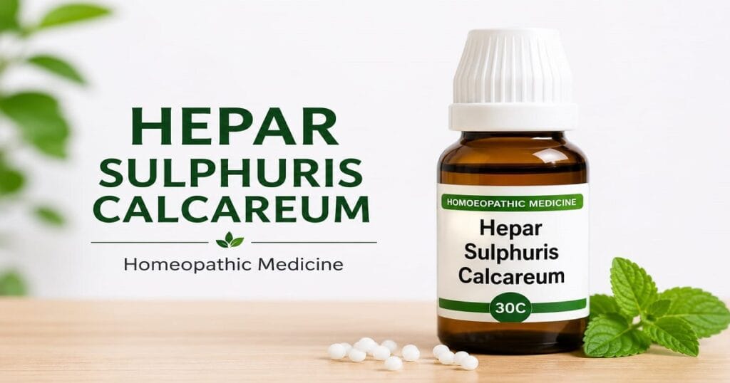 Hepar Sulphuris Calcareum Homeopathic Medicine: लक्षण, संकेत, Potencies और डॉक्टर कब विचार कर सकते हैं? Hepar Sulphuris Calcareum Homeopathic Medicine symptoms and key indications