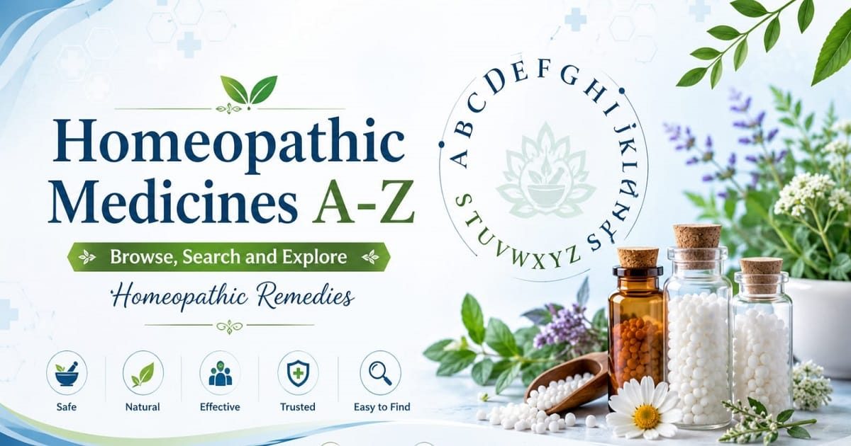 Homeopathic Medicines A-Z List and Uses